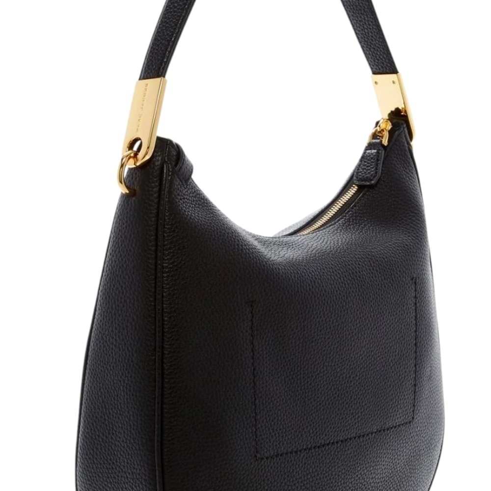 Marc Jacobs Black Hobo Bag with Gold Accents